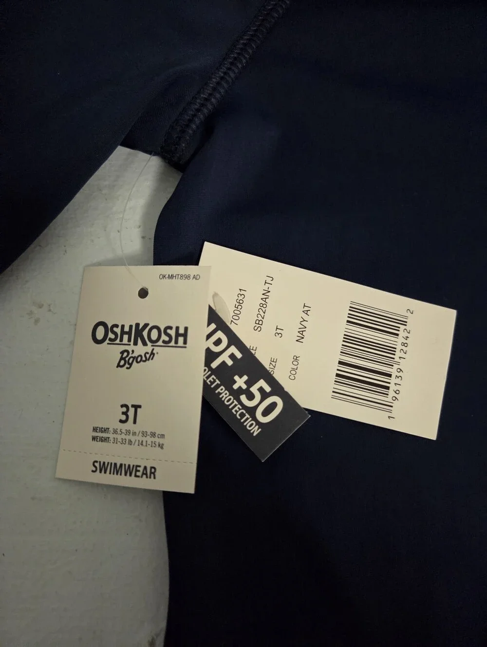 Oshkosh Swim Top Nwt Size 3T